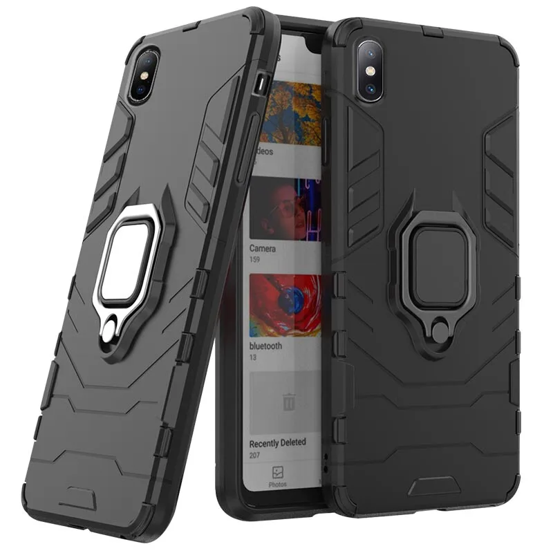 

Case For iPhone 7 8 6 6S 5 SE 5S XS Max Luxur Armor Case Robot Hybrid Silicone Hard PC Anti Knock Cover For iPhone Xr X 7 8 Plus