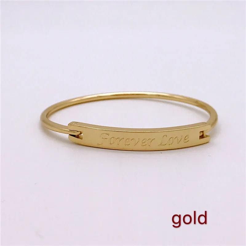 AD SL05862/TRACYSGER/медный браслет с надписью forever love|love bangle|copper banglebangle love |