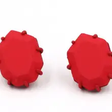 Модные тяжелые геометрические серьги темно-красный подарок на день Святого Валентина цветные матовые серьги-гвоздики для женщин