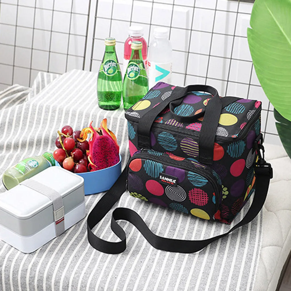 Изолированный Ланч-бокс, мягкая сумка-холодильник, водонепроницаемая, тепловая, для работы, школы, пикника, для взрослых, сумка, держатель для еды, контейнер для хранения