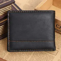 FGGS популярный мужской роскошный кожаный двойной кошелек Кредитная/ID карта чековый держатель тонкий кошелек для монет