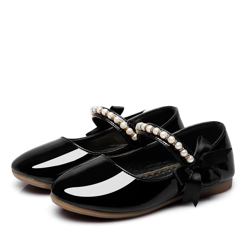

High quality footwear Genuine leather Beading girls sandals butterfly fashion shoes kids beautiful baby children shoes flat