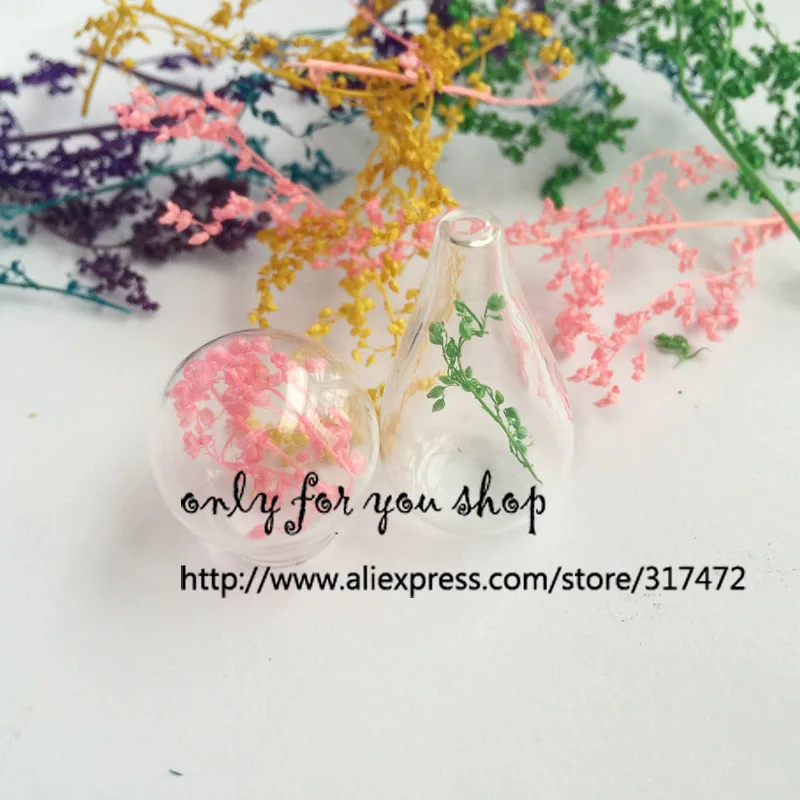 

3bag/set dry preserved dyed babysbreath Decorate Filler DIY Wishing Bottle pendant Jewelry Making