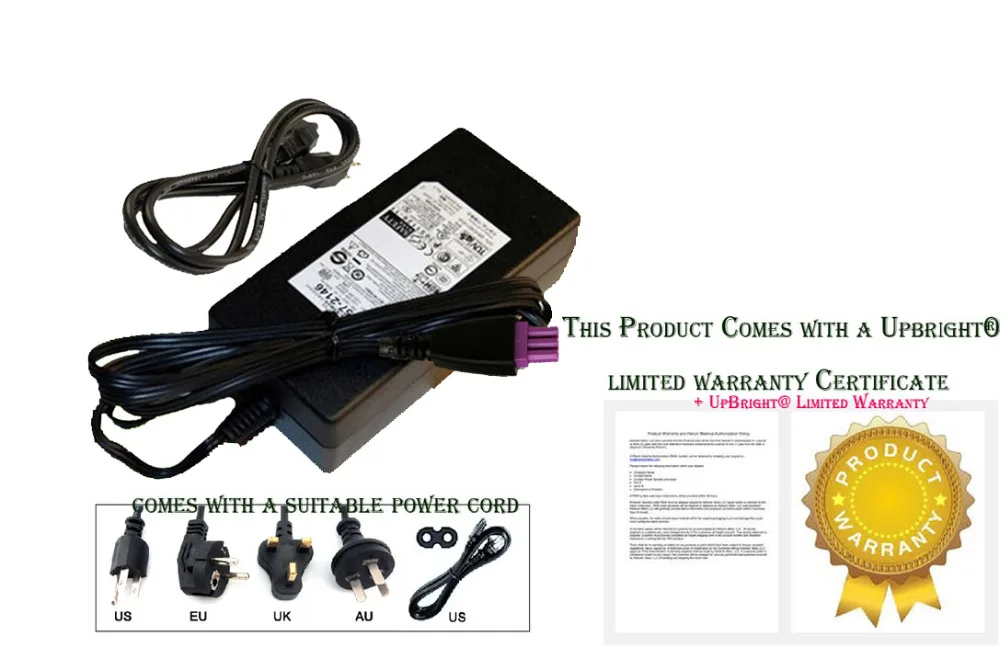 UpBright New AC / DC Adapter For HP Officejet 6500A 7500 7500A Printer