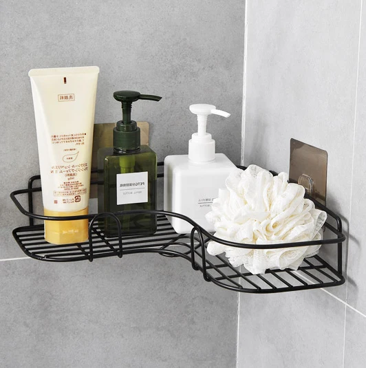 Luxury Black Metal Hanging Shower Caddy Bathroom Floor Corner Luxury Black Metal Hanging Shower Caddy Bathroom Floor Corner Storage Rack Shelf Basket