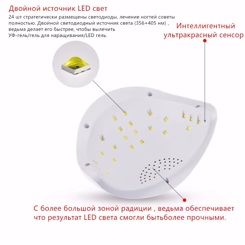 Biutee 48 Вт сушилка для ногтей SUN 5 плюс led лампа для ногтей уф лампа для гель лака с ЖК-дисплеем таймер дисплей сенсорный маникюрный инструмент