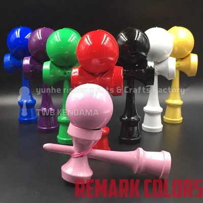 Горячая Детская игрушка шар Kendama деревянный Рождественский подарок игрушки для детей Детская игрушка фабрика PRO Высокое качество - Цвет: full glossy  color