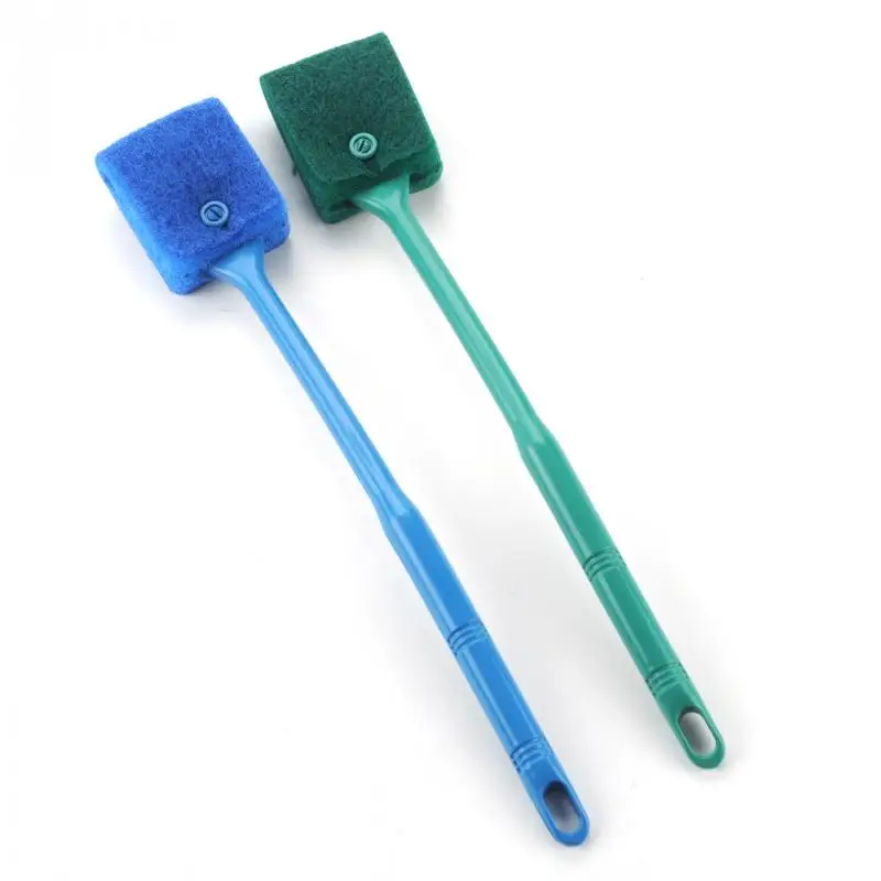 High Quality Aquarium Cleaner Supplies 40cm Plastic+Sponge Aquarium Cleaning Brush Aquarium Fish