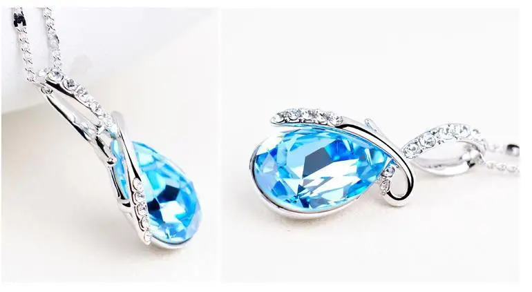 Первоклассные модные ожерелья в форме сердца, ювелирные изделия с кристаллами, новые ювелирные изделия для девушек и женщин