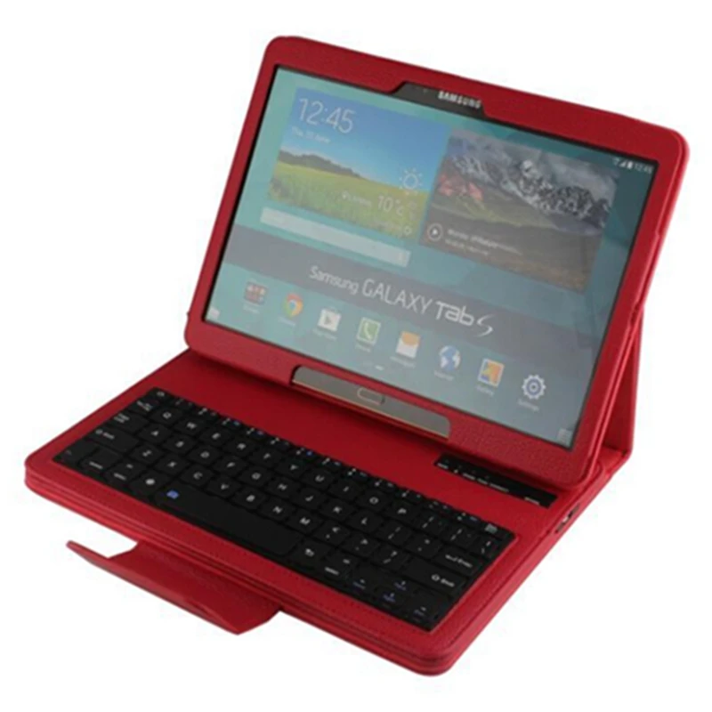 

For Samsung GALAXY Tab S 10.5 inch T800 T805 Removable Wireless Bluetooth Keyboard+PU Leather Case Stand Cover