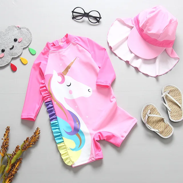 {Excellent|Wonderfull|Very Good|Very Recommended} New 2019 Girls Swimwear Unicorn One Piece Children's Swimwear Printed Swimming Suits Unicorn Girl Swimsuits High Quality CZ899 Cheap Offers