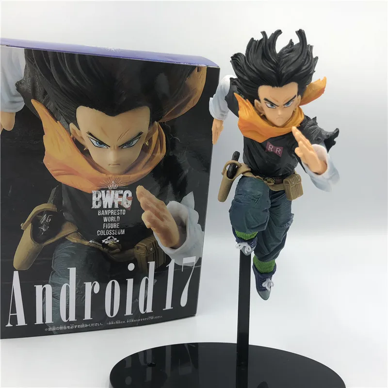 Dragon Ball Z Android 17 Android 18 Sprinting Ver. Фигурка DBZ Гоку истребитель лазурит ПВХ Коллекция Модель 17 см