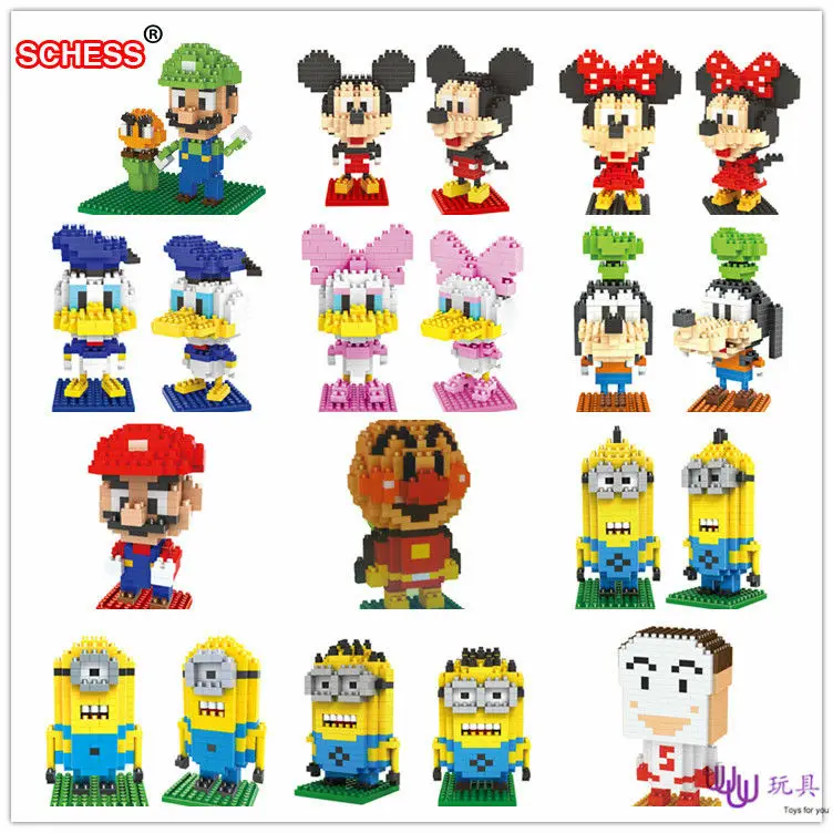 

SC: Mike Goofy 1003-13 Diamond Micro Nano Building Blocks Action Figure boy & girl gifts