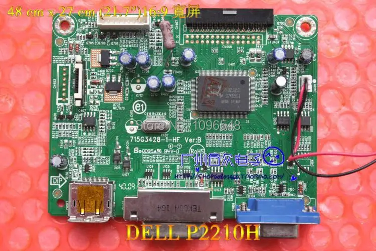 

Free Shipping>Original 100% Tested Work  P2210H Driver Board 715G3428-1-HF
