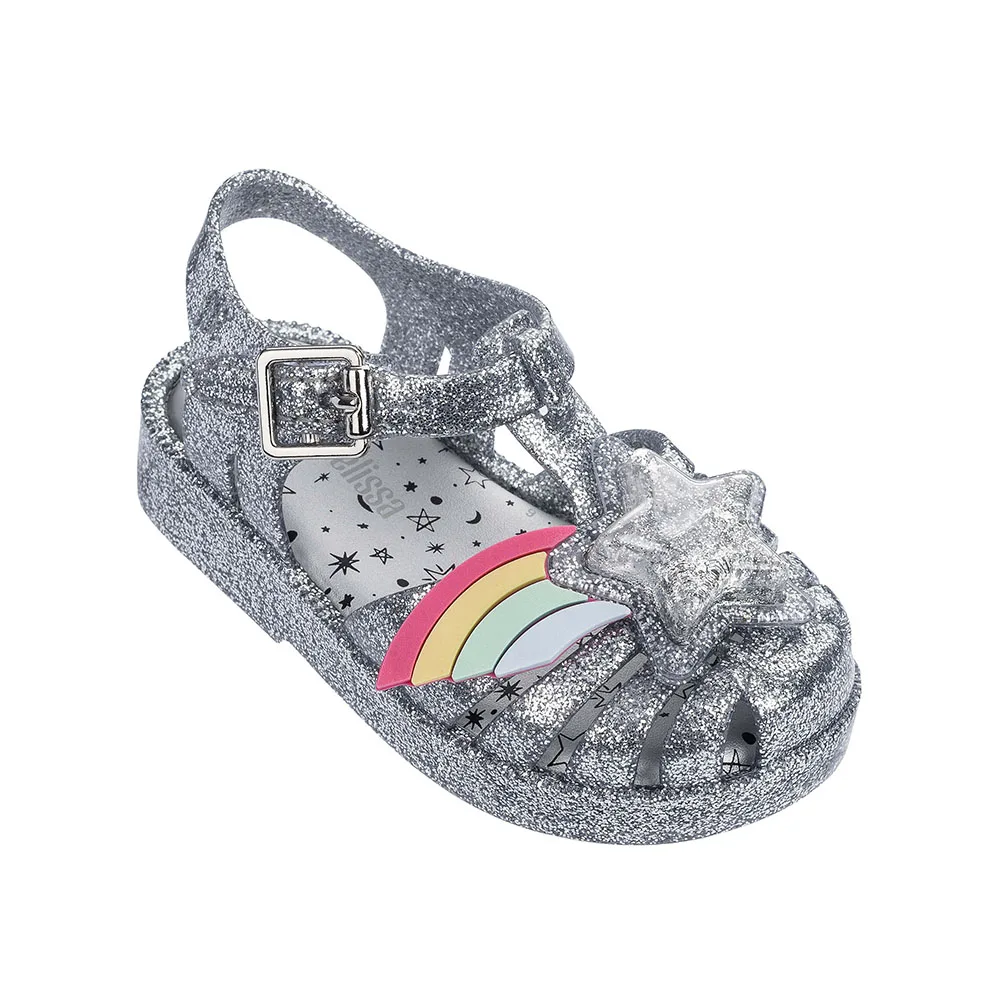 mini melissa rainbow sandals