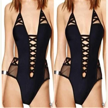 

Quick sell through the new swimsuit women solid color multi-rope body sexy Agent Provocateur bikini swimsuit