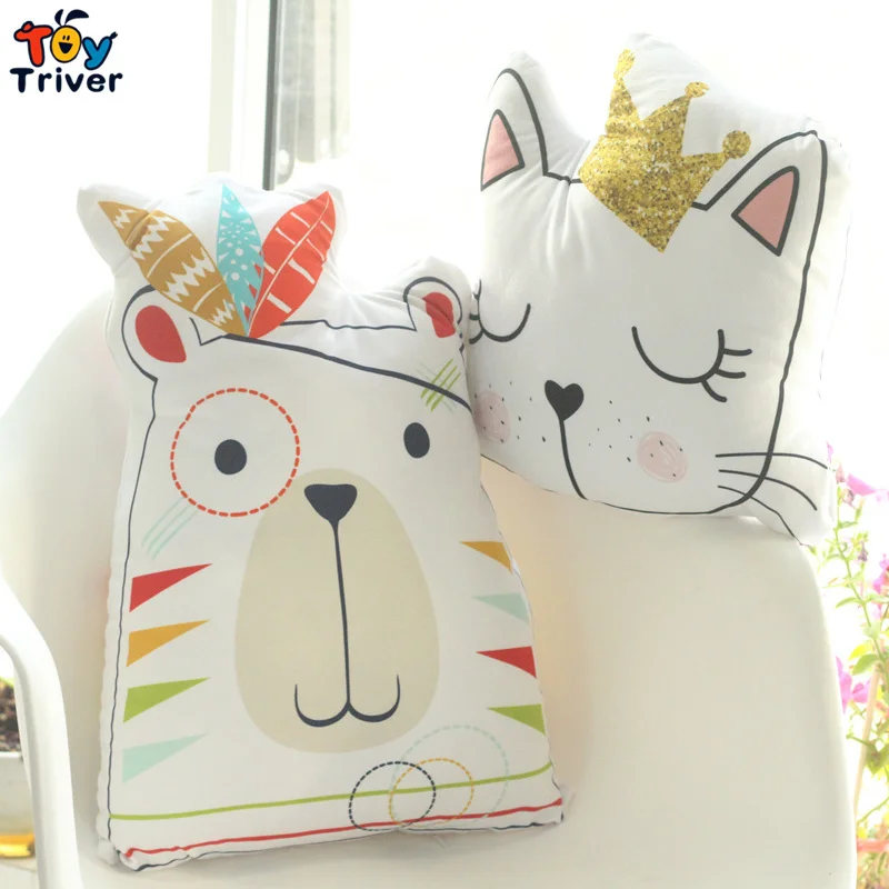 Cat Kitty Teddy Bear Plush Toy Stuffed Animals Doll Pillow Cushion Baby Kids Girl Bedroom Decoration 2