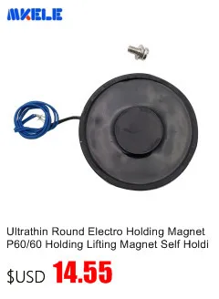 Ультратонкий Круглый электромагнитный магнит Mkp70/9 подъемный 20 кг/200n 12 Вт катушка из чистой меди электромагнитный присоска Электромагнит Dc 12 В