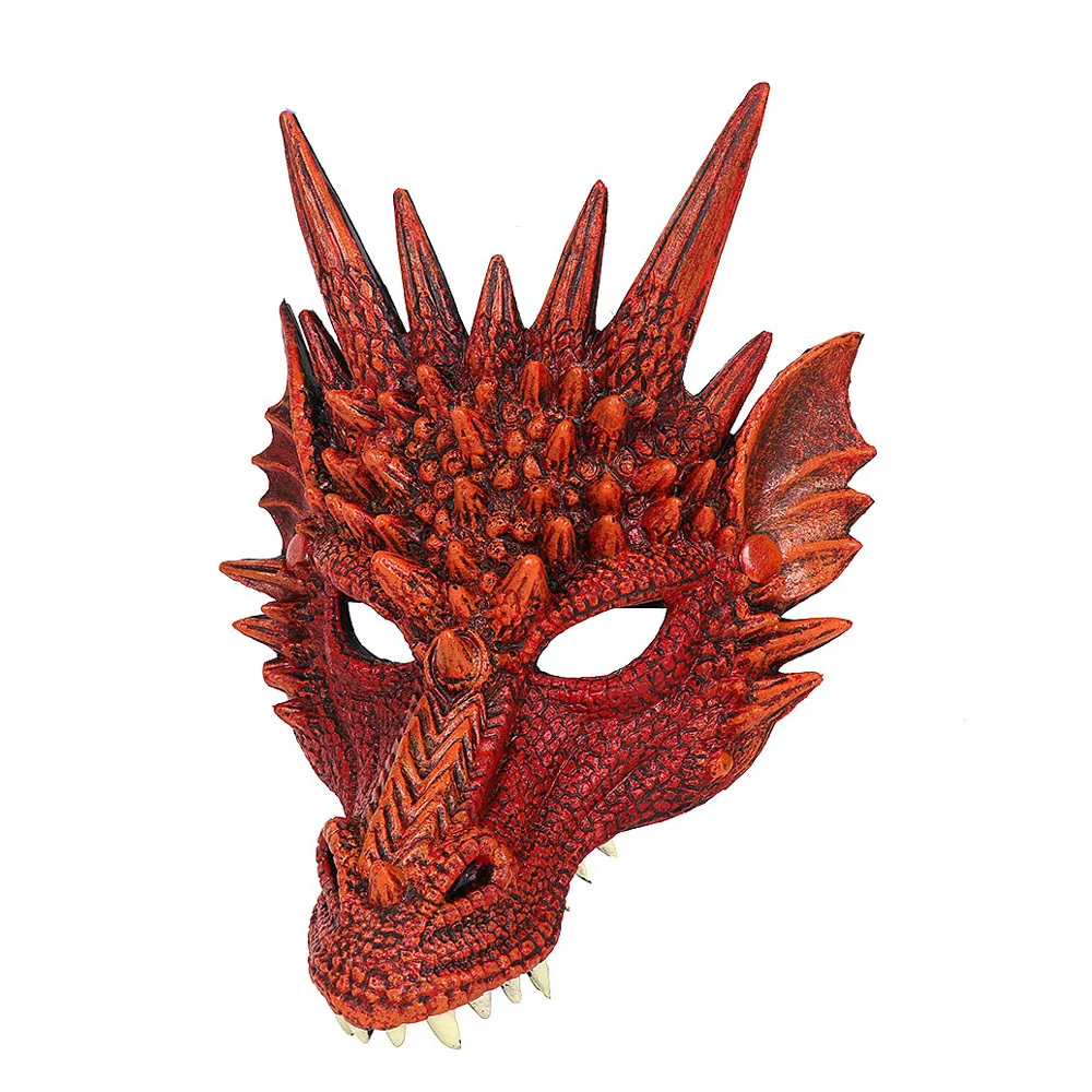 New Year Decoration Carnival Party Animal Costume Dragon Cosplay Masquerade Face Mask Dinosaur