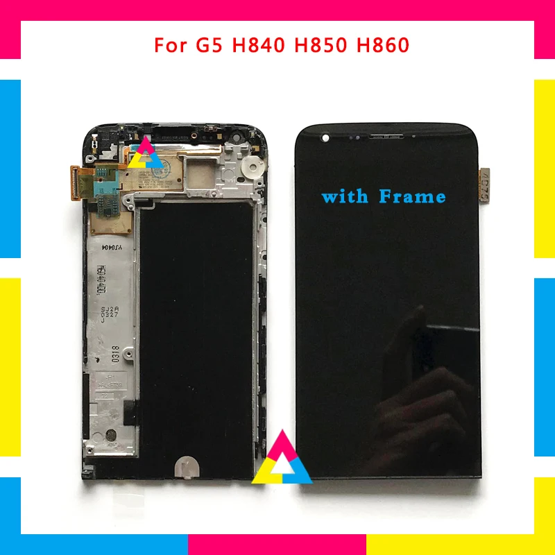 

LCD Display Screen With Touch Screen Digitizer Assembly For LG G5 H850 H860 Black No Frame or with Frame + Tracking Code