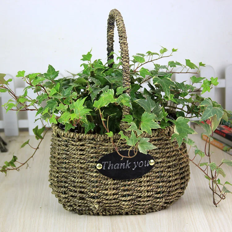 

Портативная корзина из ротанга Liubian, Соломенная Корзина, оптовая продажа, Корея, Новые плетеные вручную корзины ikebana, корзина
