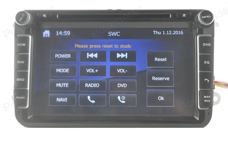 Clearance Car Multimedia Player for VW/POLO/PASSAT/Golf/Skoda/Octavia/SEAT/LEON With Wifi Radio GPS Navigation 1080P Ipod FM Map 24
