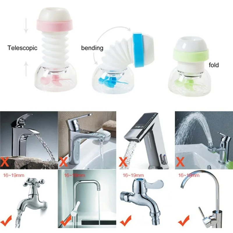 Water Saver Children's Guide Groove Baby Hand Washing Fruit & Vegetable Device 3 Colors Faucet Extenders Wash Kitchen Splash Tap