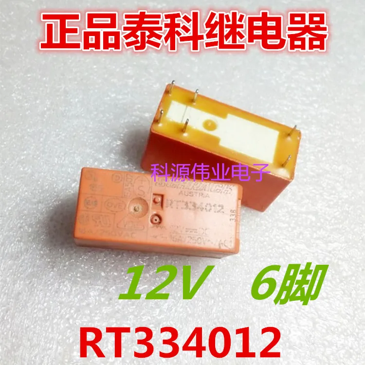 

RT334012G2RL-1A-E-12VDC 12В 6PIN 16A