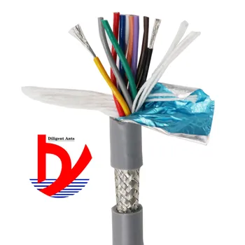 

22AWG 2/3/4/5 core Towline shielded cable 5m PVC flexible wire TRVVP resistance to bending corrosion resistant copper wire