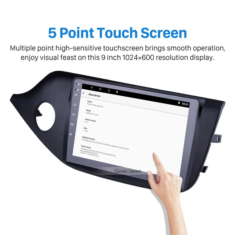 Seicane 2din Android 8,1 " Сенсорный автомобильный Радио gps мультимедийный плеер для 2012 2013 Kia Ceed LHD головное устройство поддержка RDS