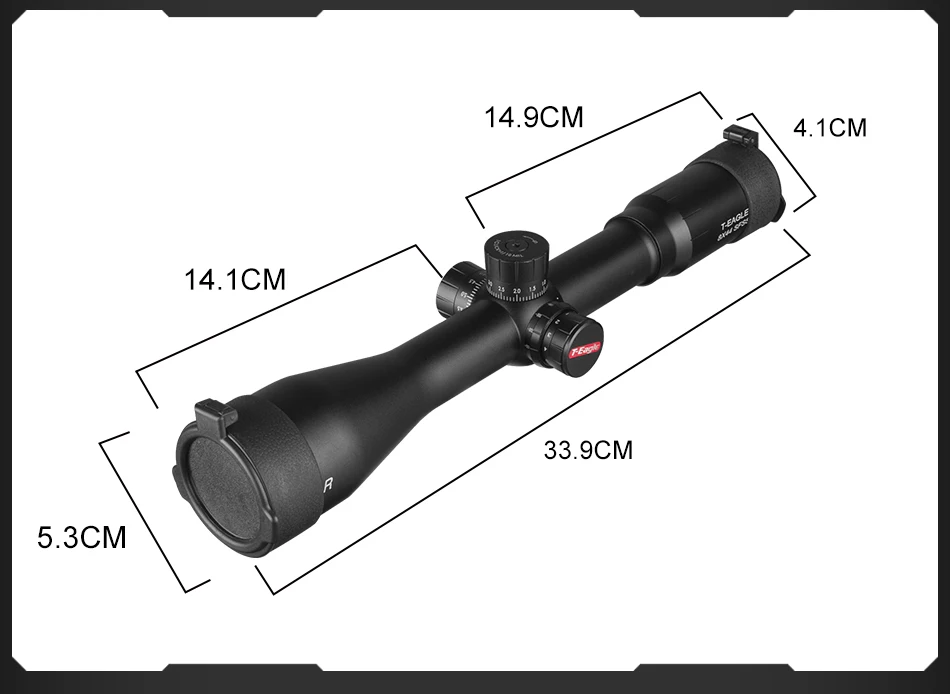 T-Eagle SR 8X44 SFSS оптика прицелы с подсветкой красного стекла Выгравированная сетка с ветровым замком сброс винтовка прицел тактический прицел