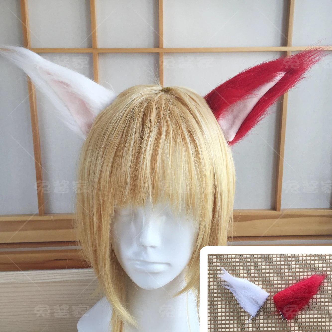 Аниме Boku no My Hero Academy Todoroki Shouto Косплей Nekomimi кошачьи ушки плюшевые Kemonomimi косплей реквизит подарки - Цвет: Type A