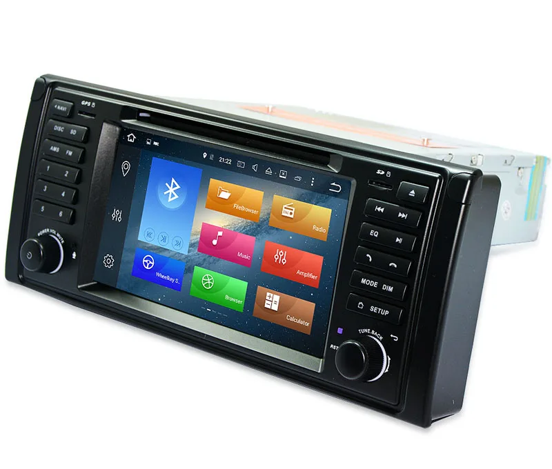 Cheap 7"HD IPS 1024X600 Android 8.0 Car DVD GPS Navi For BMW E53 X5 E39 Radio Stereo GPS Navigation 8 Core BT 4G WIFI 4GB RAM 32GB ROM 4