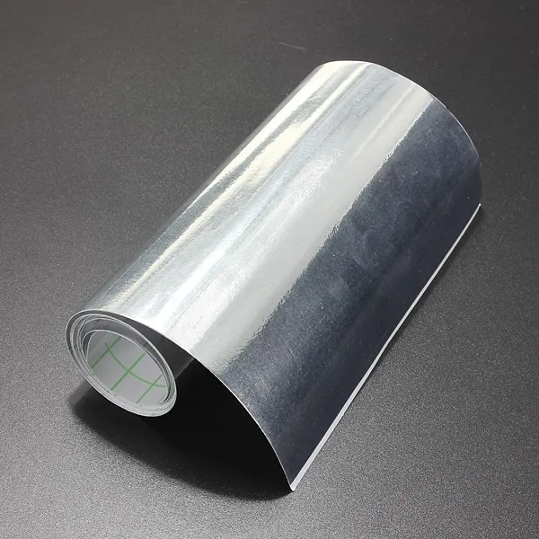 152x15cm car auto mirror chrome silver sheet wrap tint vinyl film chrome plastic sheet