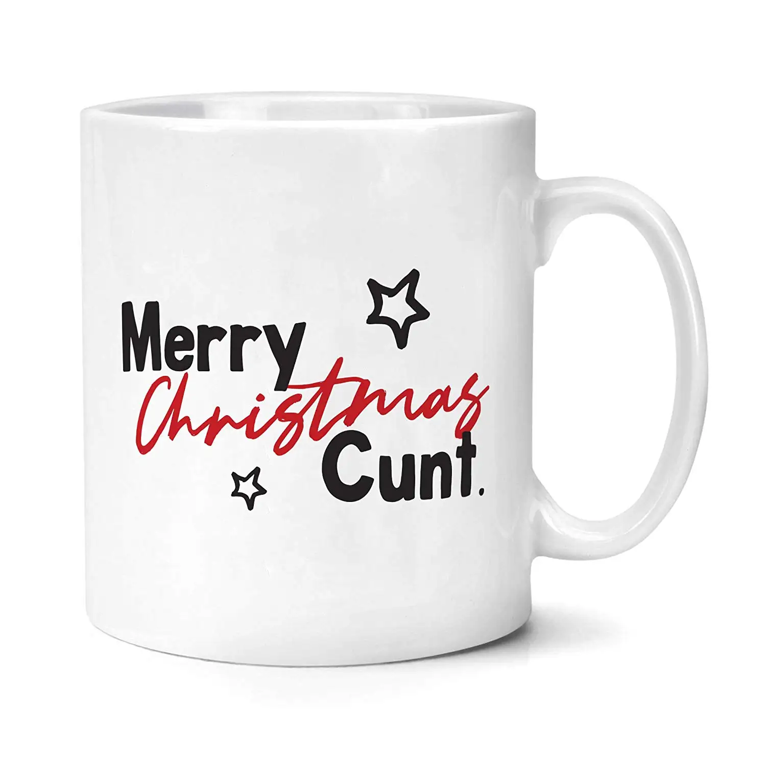 Подарочная кружка с надписью Merry Christmas C * nt Secret Santa | Дом и сад