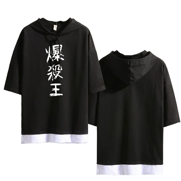 Модная футболка My Boku no Hero Academy аниме косплей с коротким рукавом Толстовка женская мужская Повседневная рубашка с капюшоном летние топы - Цвет: 05