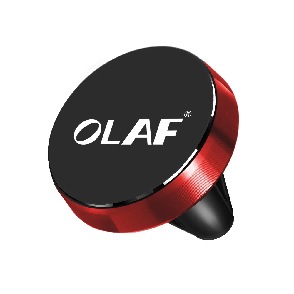 OLAF универсальный магнитный автомобильный держатель для телефона Подставка в автомобиль для iPhone 7 X samsung магнит Вентиляционное крепление для мобильного телефона Поддержка gps - Цвет: Red