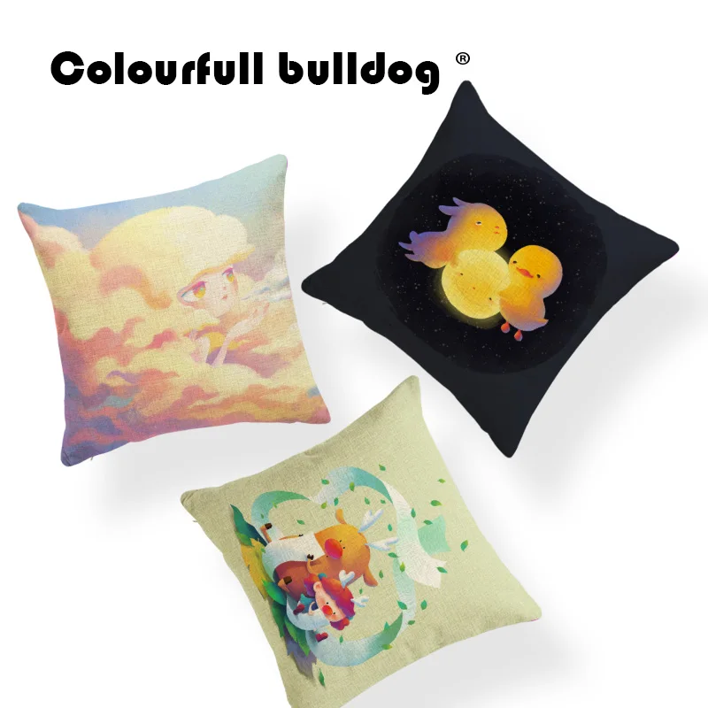 Animal Whale Elephant Yellow Duck Cushion Night Sky Rabbit Pillows