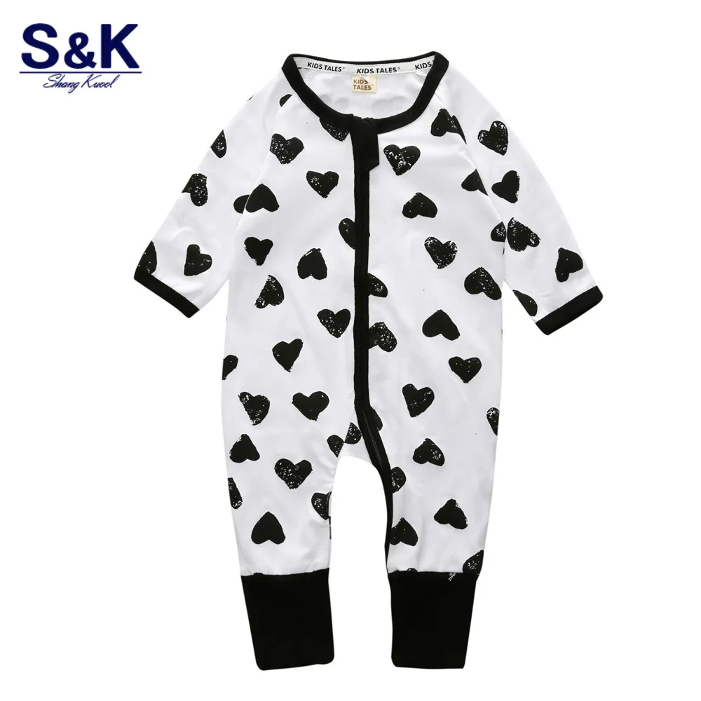 Детский комбинезон с принтом в виде сердца осень 2020 детские комбинезоны для