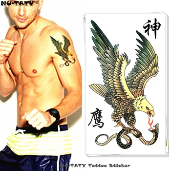 

Nu-TATY Airforce Condor Hawk Temporary Tattoo Body Art Flash Tattoo Stickers 17*10cm Waterproof Fake Tatoo Car Styling Sticker