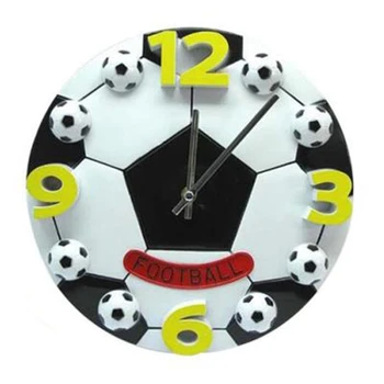 

Hot Sale Creative World Cup Football Living Room Bedroom Wall Clock Fashion Modern Clocks Best Selling 2019 Products 3DBGV113