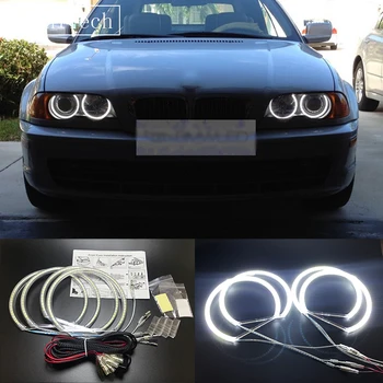

HochiTech 4pcsx131mm Ultra bright SMD white LED angel eyes 2500LM 12V halo ring kit day light for BMW E36 E38 E39 E46 projector