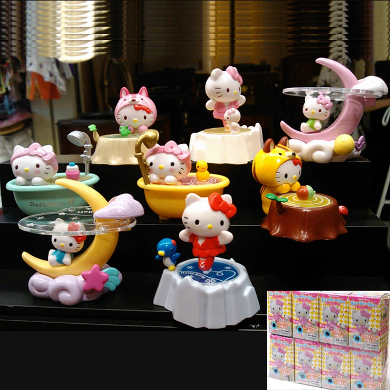 Новый ПВХ каждый день Ванна Луна Hello Kitty фигурку милый аниме собрать игрушку детей