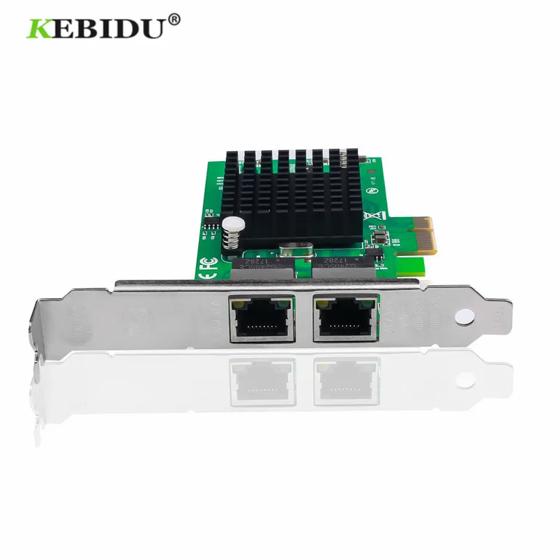 KEBIDU 1000 Мбит/с Gigabit Ethernet 10/100/1000 м двойной RJ-45 PCI Express PCI-E сетевая карта беспроводной локальной сети адаптер конвертер PCI-E сетевая карта