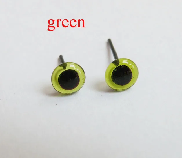 70pcs/lot new arrvial 6/8/10/12/14/16mm glass toy eyes with pin for diy handcraft maerials--color option 4