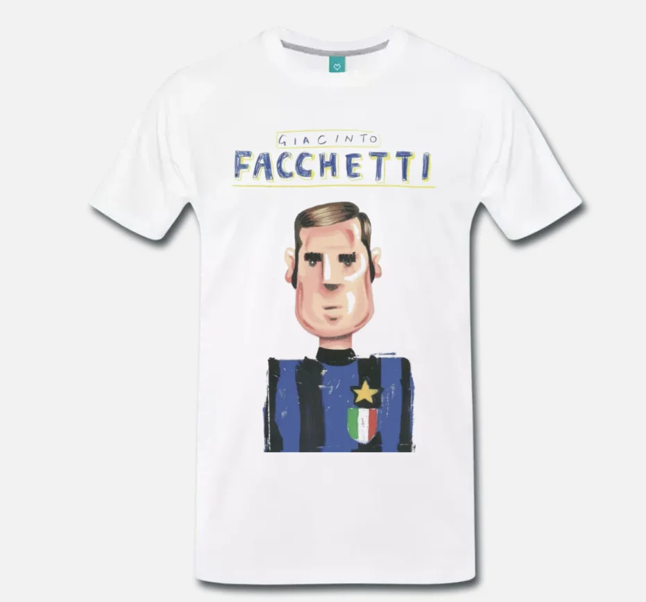 

T-SHIRT MEME OMAGGIO A GIACINTO FACCHETTI GRANDE INTER HERRERA CALCIO - 1