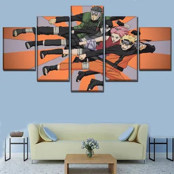 

Home Decorations Naruto Shippuden Anime 5 Piece Paintings Canvas Wall Art for Modern Wall Decor Painting On Canvas Room Artwork