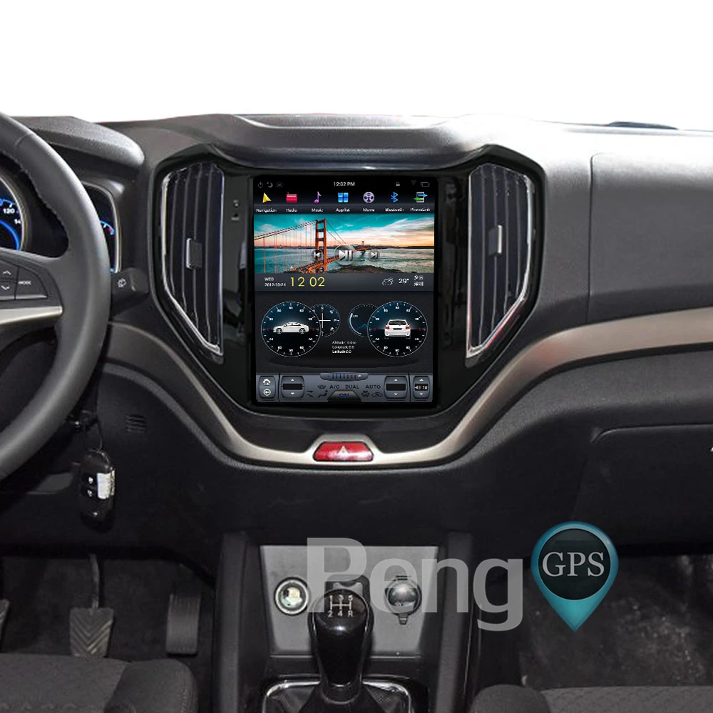 Perfect Android 7.1 Car GPS Navigation DVD Player for for Changan CX70 2013-2017 Tesla Style 10.4" IPS Screen 1080P HD Video Autoradio 4