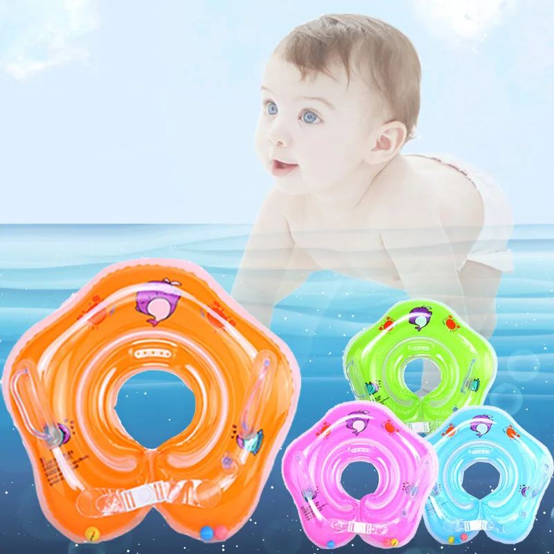 

Swimming Baby Pools Accessories Baby Inflatable Ring Baby Neck Inflatable Wheels for Newborns Bathing Circle Safety Neck Float