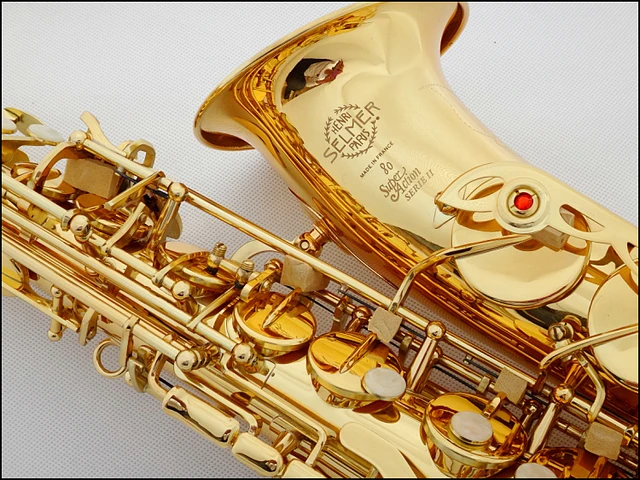 Cheap Best Selling French Henri Selmer Paris Alto Saxophone 802 E Flat Electrophoresis Gold Saxe Top Musical Instrument